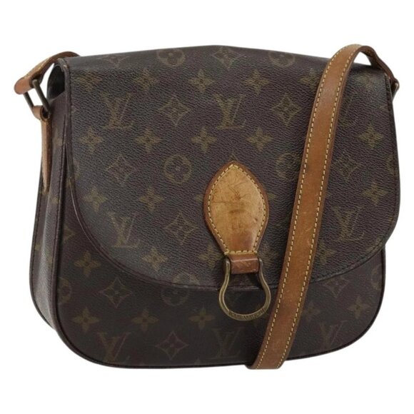LOUIS VUITTON Monogram Saint Cloud GM Shoulder Bag M51242 LV Auth BA6306 - Picture 1 of 15